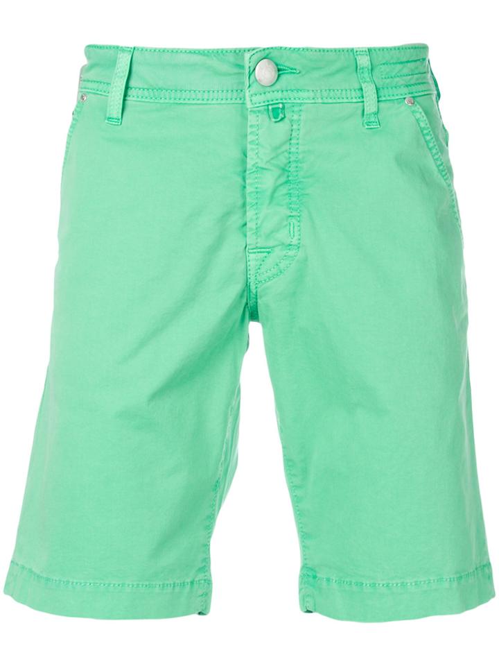 Jacob Cohen Fitted Chino Shorts - Green