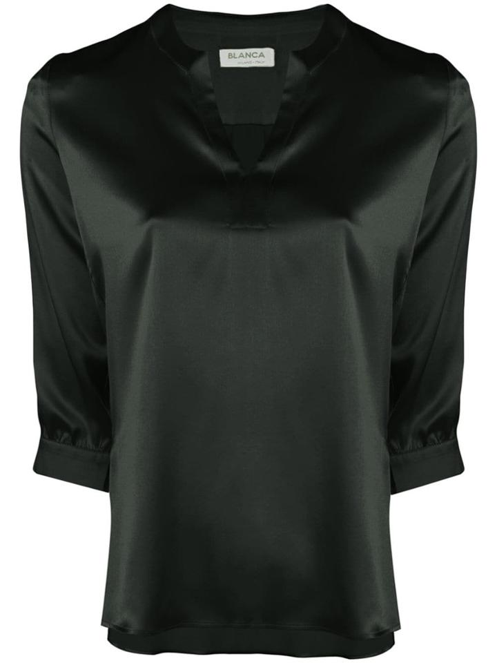 Blanca Silk Blouse - Black