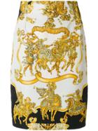 Versace Vintage Le Roi Baroque Skirt - Multicolour