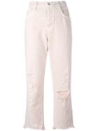 J Brand Ivy Cropped Jeans, Women's, Size: 25, Pink/purple, Cotton