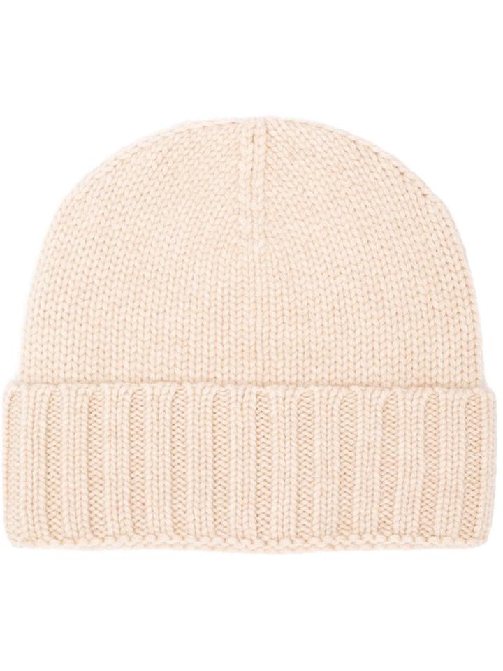 Entre Amis Ribbed Beanie - Nude & Neutrals