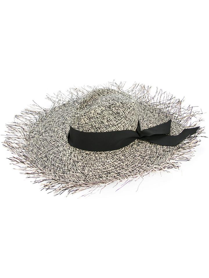 Sensi Studio Frayed Brim Hat - Black