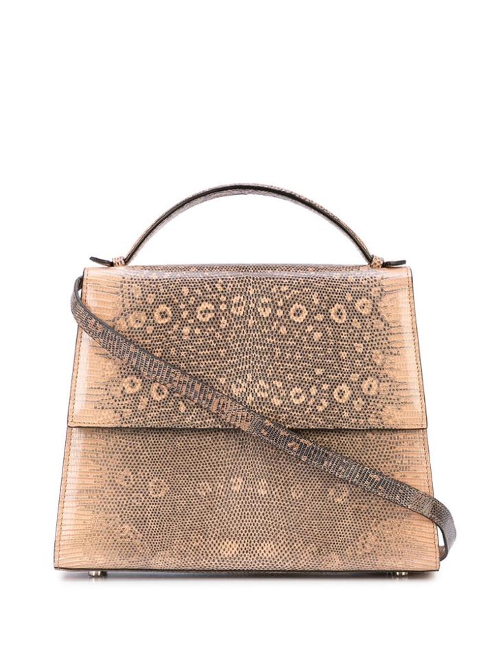 Hunting Season Medium Snake Effect Tote - Brown