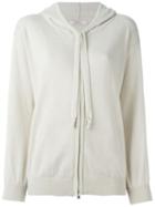 Liska Cashmere Hoodie Cardigan, Women's, Size: Medium, Nude/neutrals, Cashmere