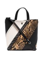 Proenza Schouler Embossed Lizard Small Hex Tote - Nude & Neutrals
