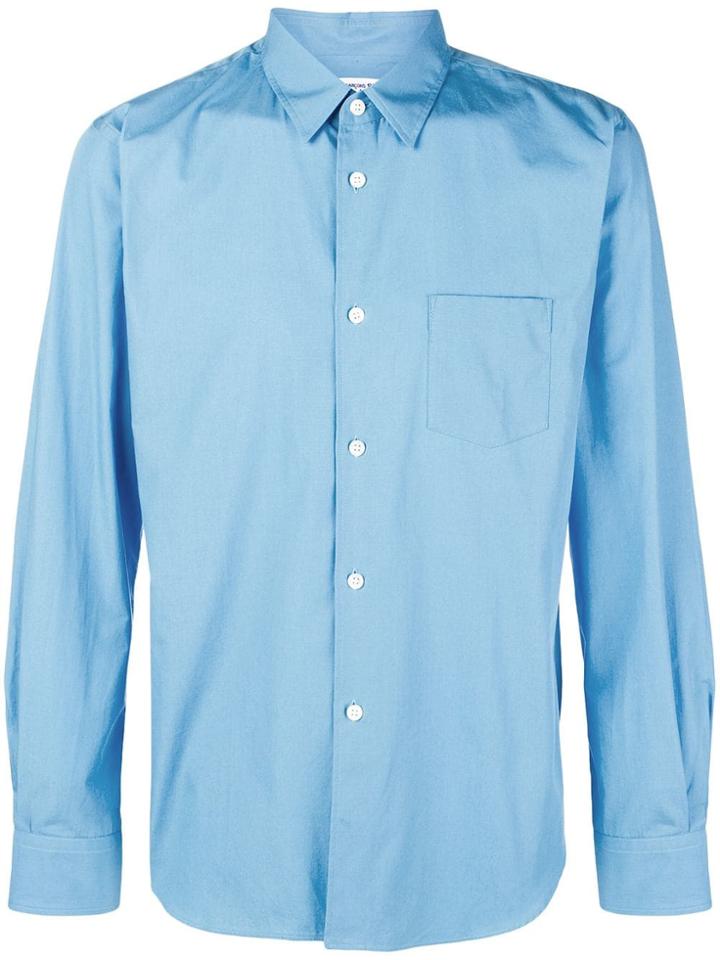 Comme Des Garçons Shirt Boys Logo Print Shirt - Blue