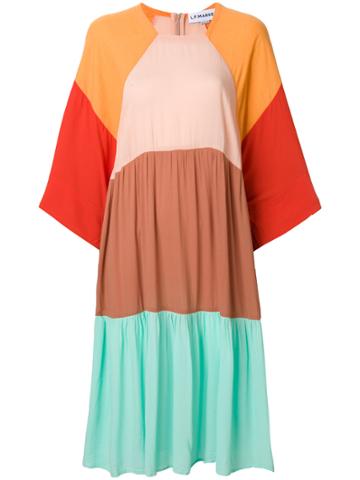 Lf Markey Block Colour Flared Dress - Multicolour