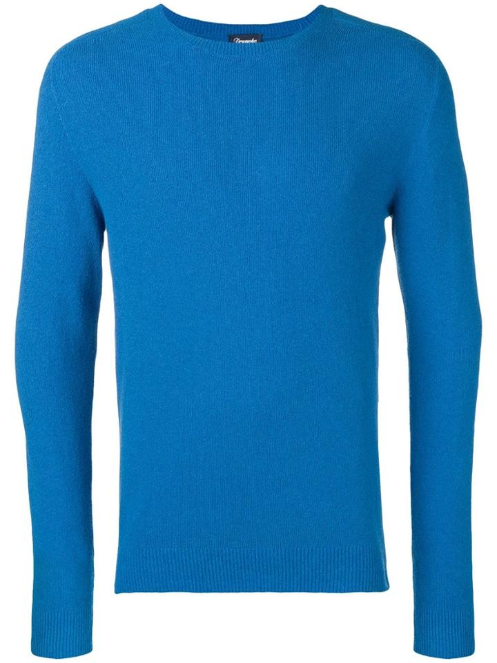 Drumohr Round Neck Jumper - Blue