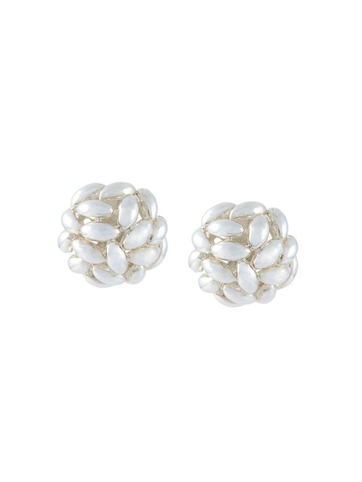Bea Bongiasca Rice Grain Cluster Stud Earrings