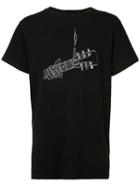 Amiri - Graphic Print T-shirt - Men - Cotton - Xl, Black, Cotton
