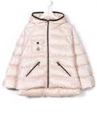 Moncler Kids Hooded Down Poncho, Girl's, Size: 8 Yrs, Pink/purple
