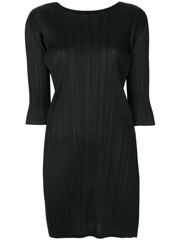 Pleats Please By Issey Miyake Pleated Dress - Black