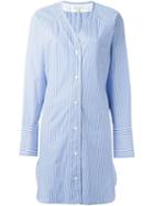 Rag & Bone Striped Shirt Dress, Women's, Size: M, Blue, Cotton