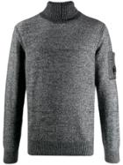 Cp Company Ribbed Turtleneck Sweater - Grey