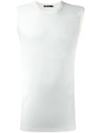 T By Alexander Wang Sleeveless T-shirt, Men's, Size: Xs, White, Silk/rayon