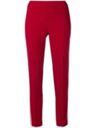 P.a.r.o.s.h. Slim-fit Stripe Trousers - Red