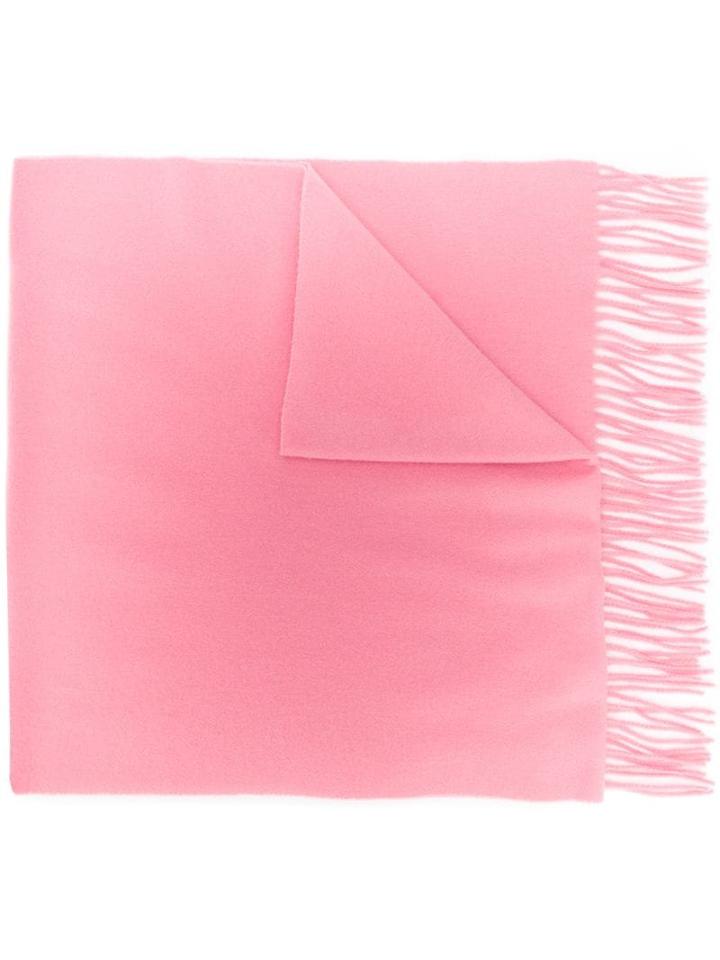 Moncler Logo Patch Scarf - Pink