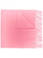 Moncler Logo Patch Scarf - Pink
