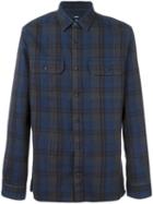 Vince Plaid Button Down Shirt, Men's, Size: Small, Blue, Cotton