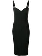 Elisabetta Franchi Fitted Sweetheart Dress - Black