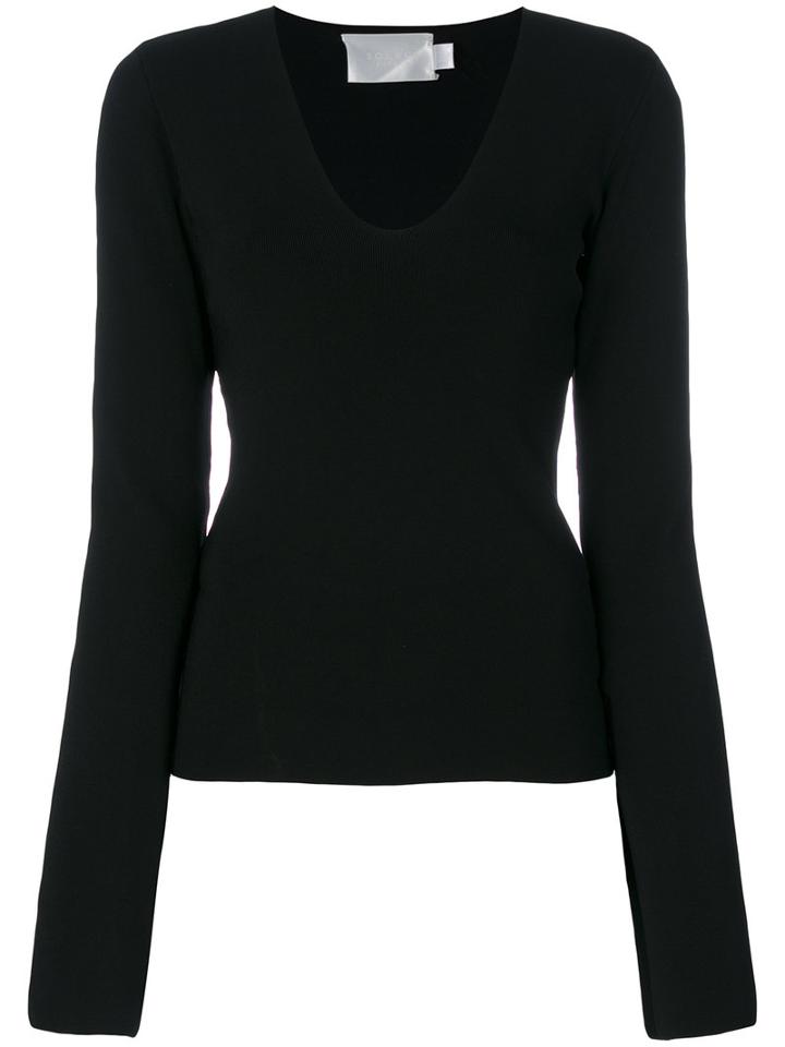 Solace - Orlina Blouse - Women - Polyamide/spandex/elastane/viscose - 6, Black, Polyamide/spandex/elastane/viscose