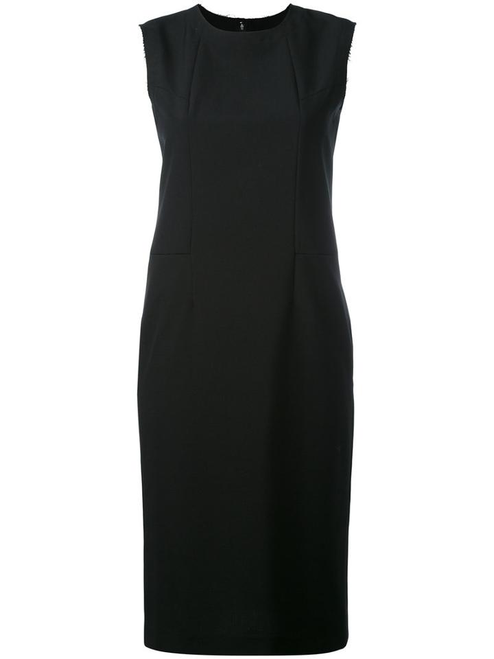 Comme Des Garçons Comme Des Garçons - Fitted Sleeveless Dress - Women - Wool - S, Black, Wool