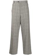 Aries Glen Check Wide-leg Trousers - Black