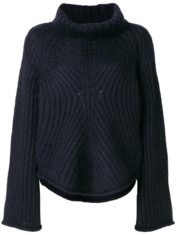 Stine Goya Ribbed Knit Jumper - Blue