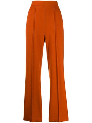 Harris Wharf London Flared Style Trousers - Orange