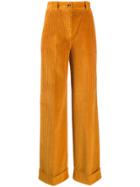 Pt01 Wide-leg Corduroy Trousers - Orange