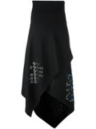 J.w.anderson Embellished Asymmetric Skirt, Women's, Size: 8, Black, Wool