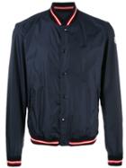 Moncler Dubost Bomber Jacket, Men's, Size: 2, Blue, Polyamide/nylon