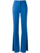 Roberto Cavalli Flared Trousers, Women's, Size: 42, Blue, Viscose/spandex/elastane