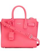 Saint Laurent Nano Sac De Jour Tote, Women's, Pink/purple, Leather