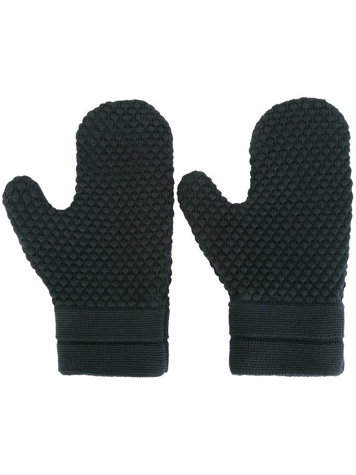S.n.s. Herning 'final' Mittens, Men's, Size: Large, Blue, Merino/virgin Wool