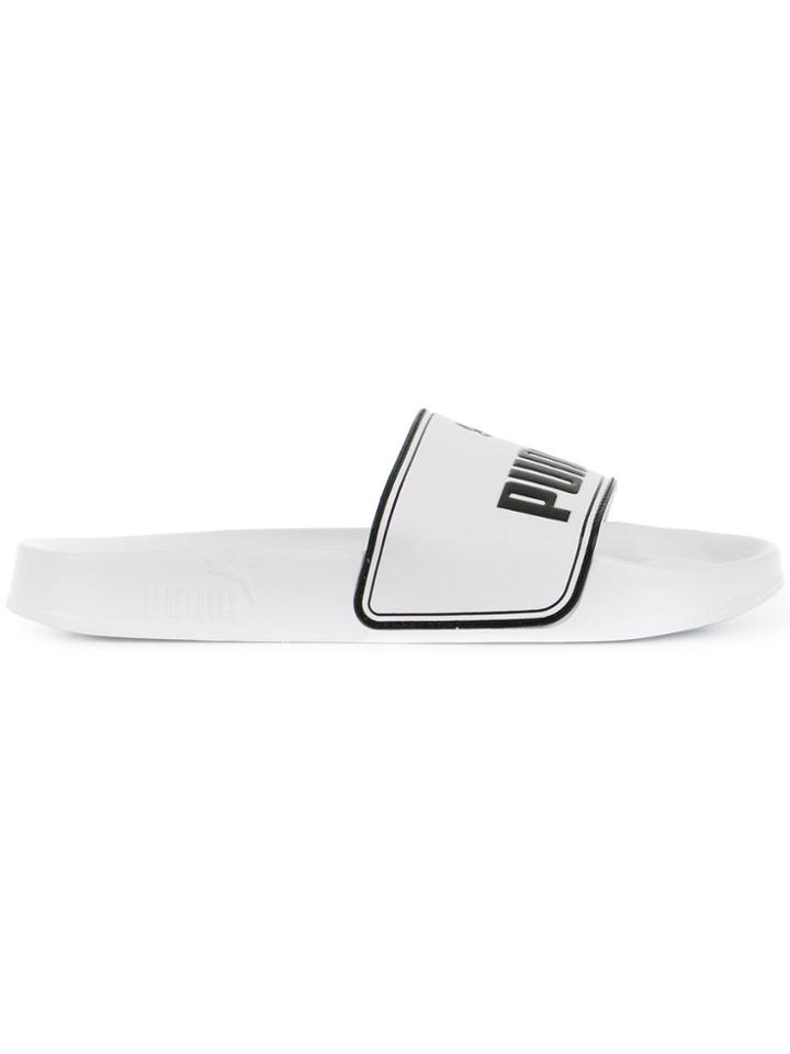 Puma Lead Cat Slides - White