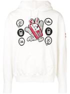 C.e Hand Mobile Hoodie - White