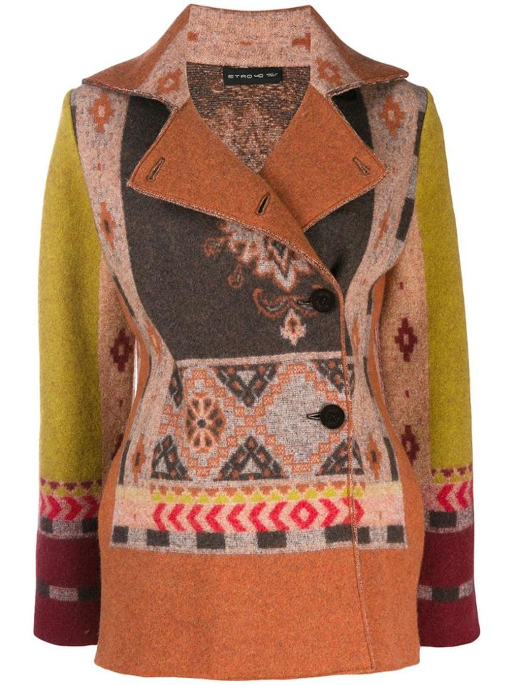 Etro Printed Jacket - Brown