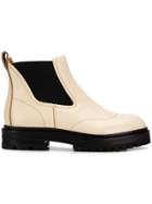Marni Chunky Sole Booties - Neutrals