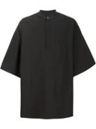 Juun.j Wide Sleeve Shirt, Men's, Size: 48, Black, Cotton/polyurethane