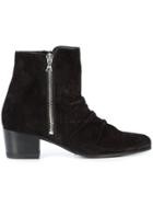 Amiri Zipped Ankle Boots - Black