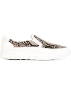 Car Shoe Snakeskin Effect Slip-on Sneakers