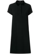 Aspesi Button Collar Dress - Black