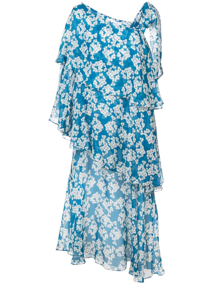 Borgo De Nor Loie Tiered Dress - Blue
