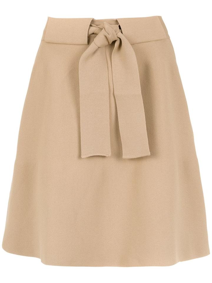 Egrey Belted A-line Skirt - Neutrals
