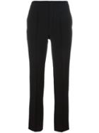 Chloé Straight Leg Trousers, Women's, Size: 42, Black, Acetate/viscose/silk