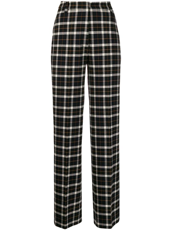 Markus Lupfer Marley Wool Plaid Trousers - Black