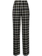 Markus Lupfer Marley Wool Plaid Trousers - Black