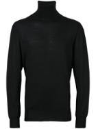 Jil Sander - Turtle Neck Jumper - Men - Silk/virgin Wool - 52, Black, Silk/virgin Wool