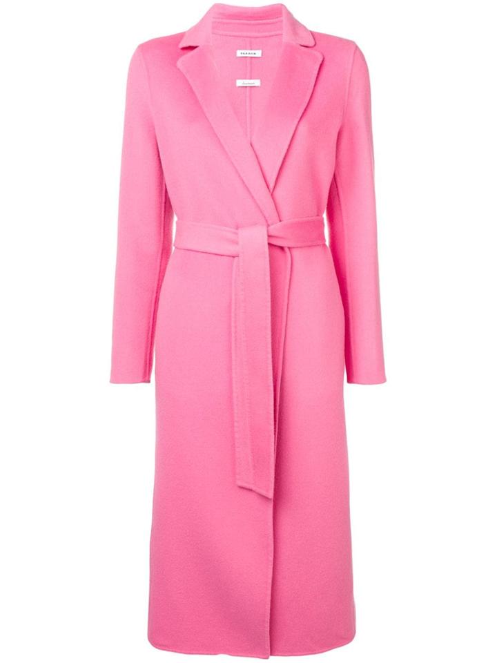 P.a.r.o.s.h. Long Belted Coat - Pink